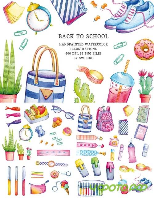 Back to School illustration set - 4061422