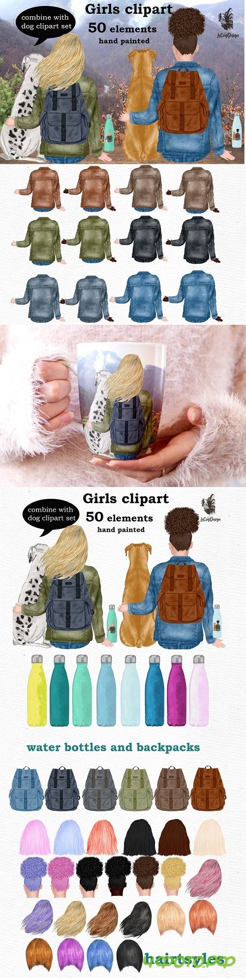 Girls clipart, Best Friend Clipart - 4095870