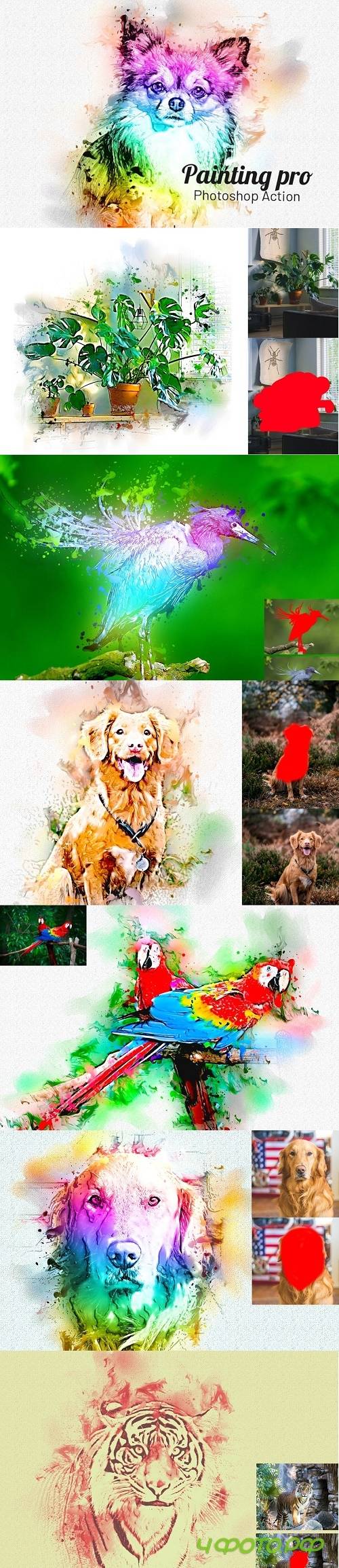 Painting Photoshop Action 4095053 Painting Photoshop Action 4095053