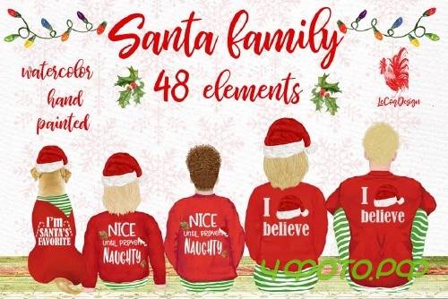 Christmas family Santa Family - 4095846