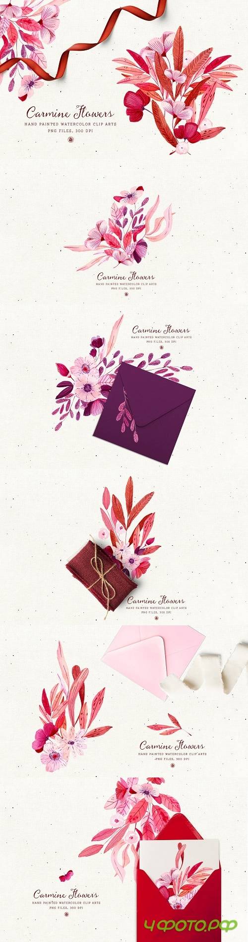 Carmine Flowers - 4116133