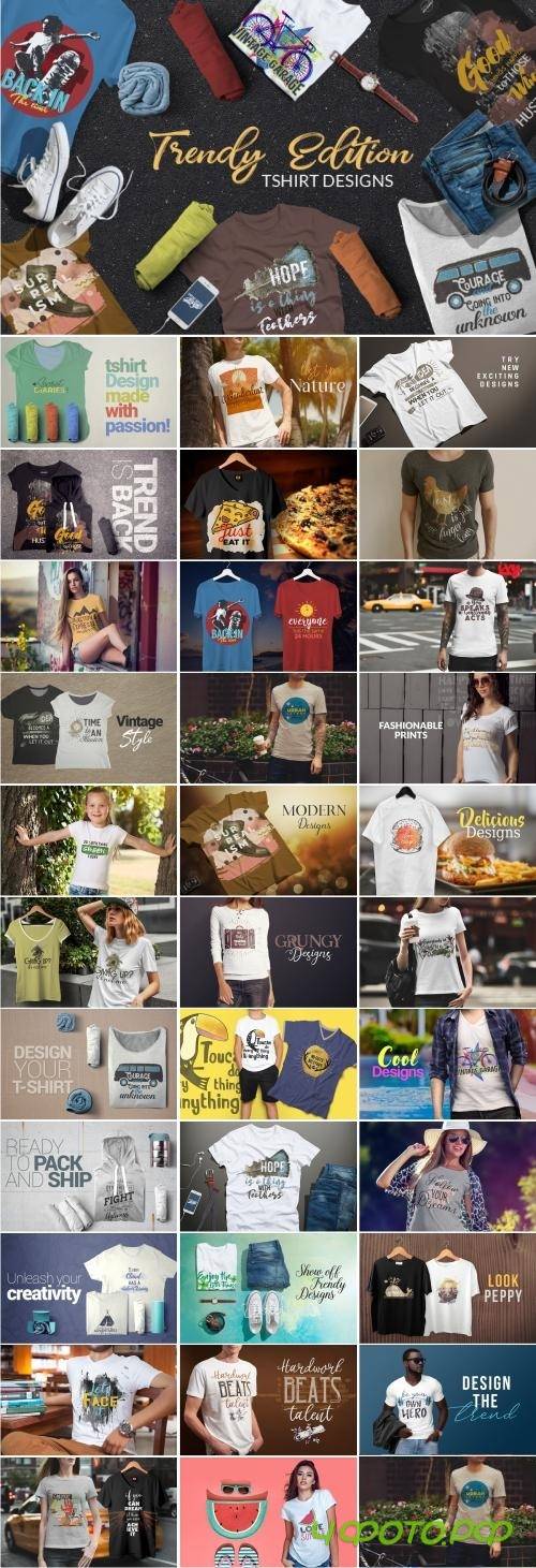 Inkydeals - Trendy Edition T-Shirt Designs Bundle