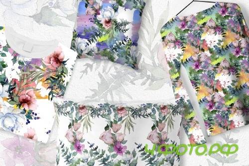Autumn Flowers Bouquets Watercolor - 4120708