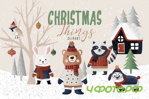 Christmas Things Clipart - 4111826