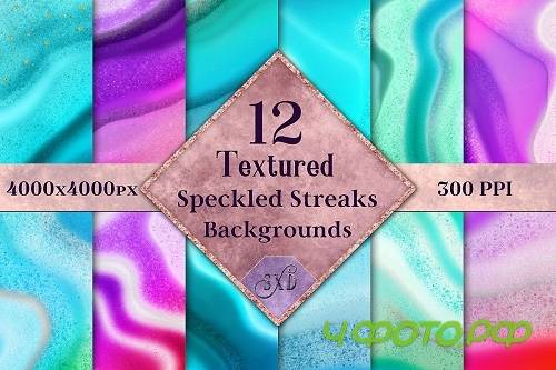 Textured Speckled Streaks Backgrounds - 12 Image Textures - 352596