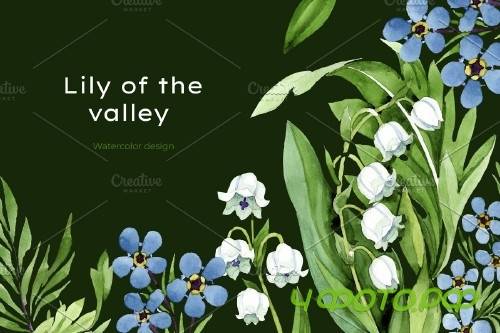 lily of the valley and forget-me-not - 4103898
