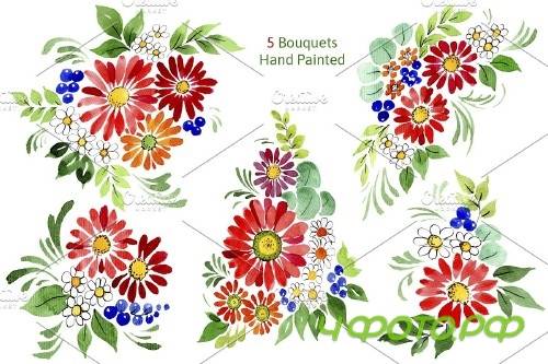 Bouquet of flowers Frederick red - 4110372