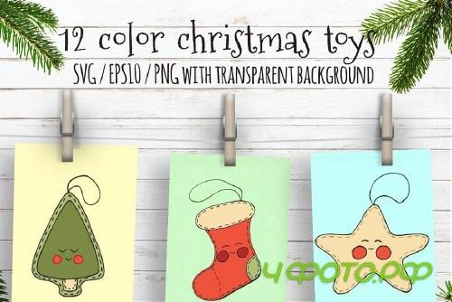 Christmas toys Hand drawn set - 1990638 Christmas toys Hand drawn set - 1990638