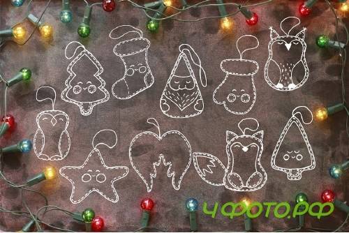 Christmas toys Hand drawn set - 1990638 Christmas toys Hand drawn set - 1990638