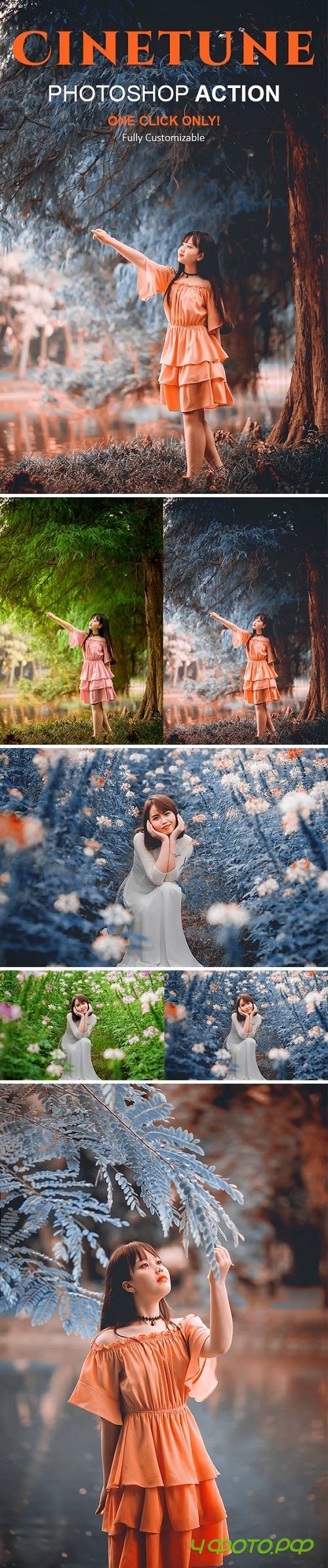 Cinetune | cinematic color grading Effects Photoshop Action 24460869