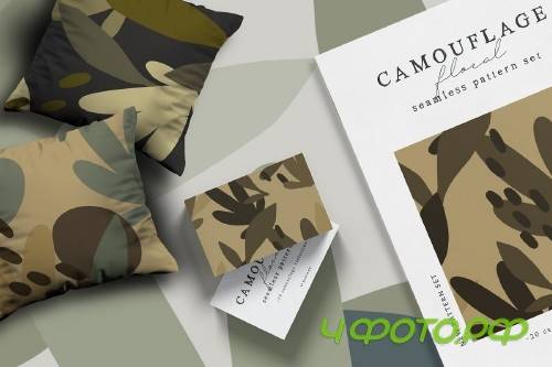Camouflage Floral Pattern Set - 4090937 Camouflage Floral Pattern Set - 4090937