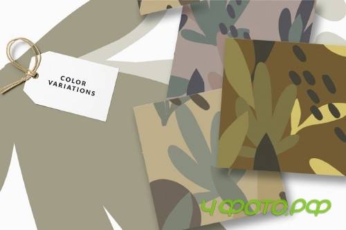 Camouflage Floral Pattern Set - 4090937 Camouflage Floral Pattern Set - 4090937