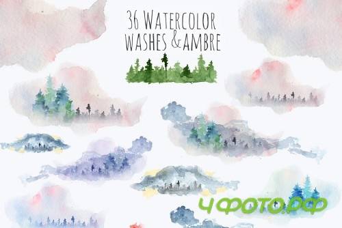 Winter watercolor backgrounds 2088256