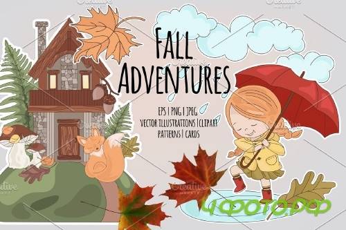 Fall Advanture - Autumn Season Cartoon - 4161778