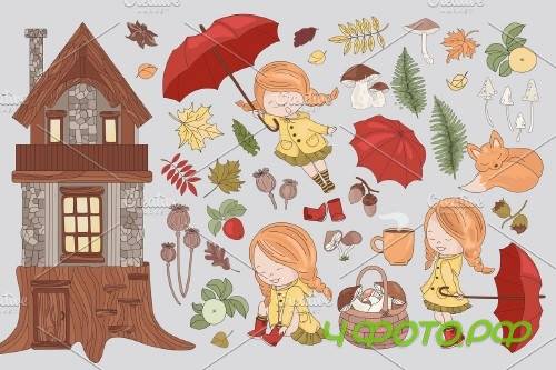 Fall Advanture - Autumn Season Cartoon - 4161778