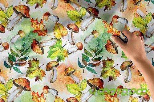 Mushroom harvest. Watercolor - 364618