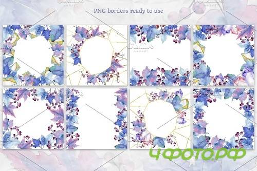 Blue currant leaf illustration png - 4194432
