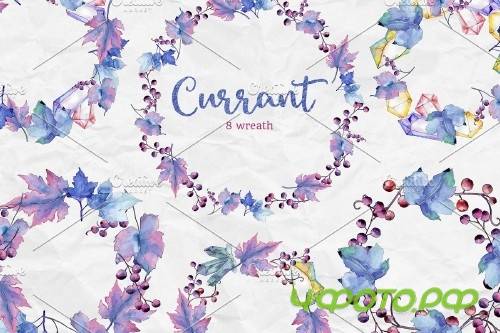 Blue currant leaf illustration png - 4194432