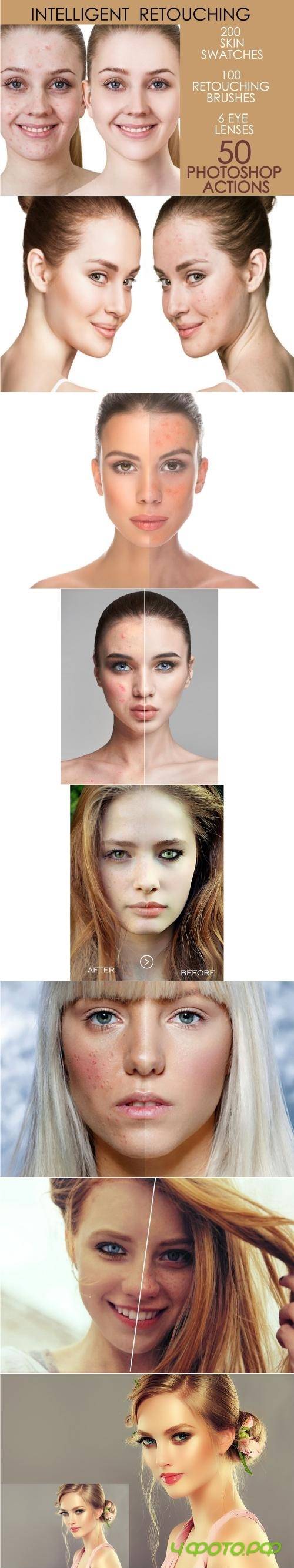 50 Photoshop Actions Retouching Skin - 4167869