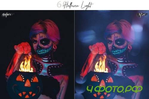 60 Halloween lights Effect Photo Overlays - 375135