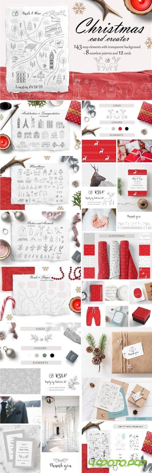 Christmas card map creator - 4098412