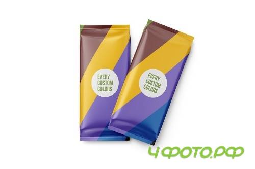 Two Chocolate bar mockup - 4014108