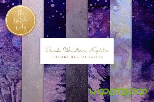 Digital Backgrounds Winter Night Sky - 4284859