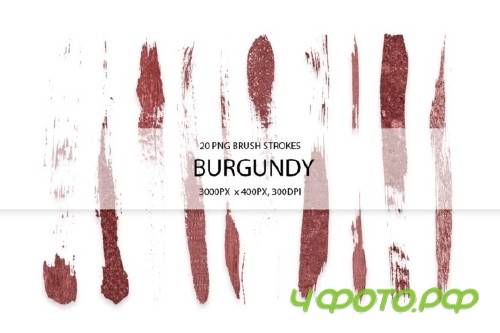 Burgundy Strokes