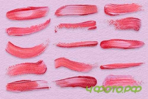 Sparkly Red Strokes