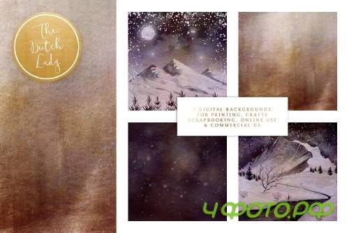 Digital Backgrounds Winter Sceneries - 4286837