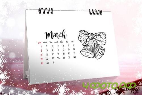 Christmas Coloring Desk Calendar - 4109391