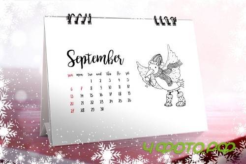 Christmas Coloring Desk Calendar - 4109391