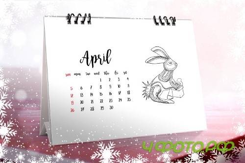Christmas Coloring Desk Calendar - 4109391