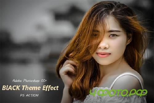 Black Color Theme Effect - Ps Action