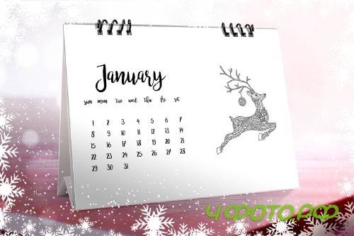 Christmas Coloring Desk Calendar - 4109391
