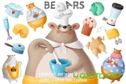 Bears in the kitchen - 3292298