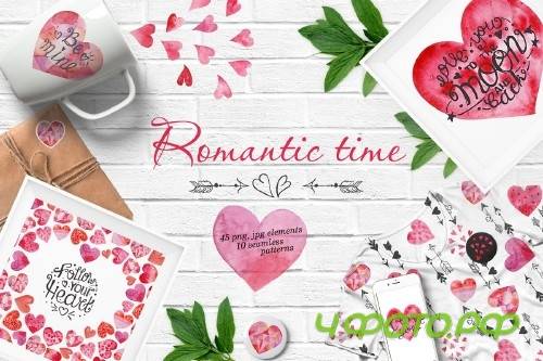 Watercolor Valentine's Day Set - 3373176
