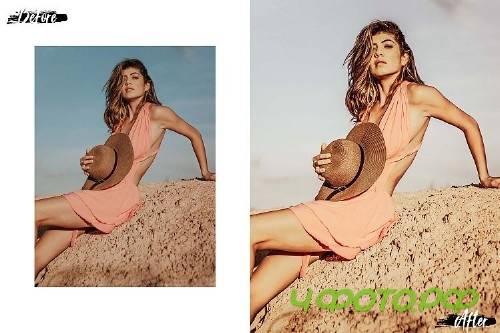 05 Nude Photoshop Actions, ACR and LUT presets, beige photo - 411813