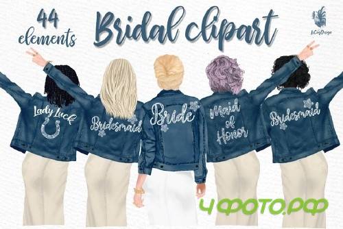 Wedding clipart, Brides in Jackets - 4412851