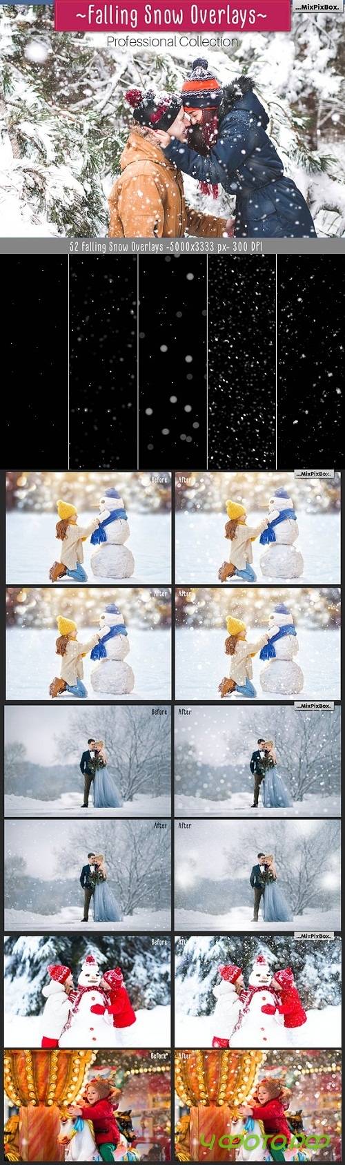 Falling Snow Overlays - 2044153 Falling Snow Overlays - 2044153