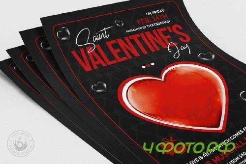 Valentines Day Flyer Template V24 - 4446196