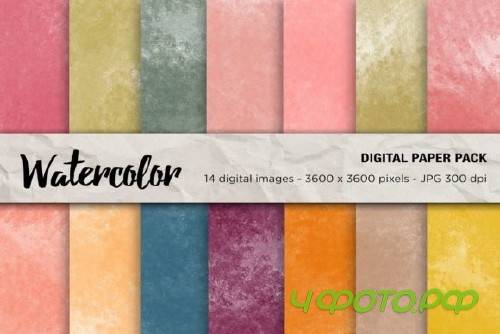 Watercolor Digital Papers - 2400927