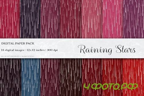 Raining Stars Digital Papers - 4462912