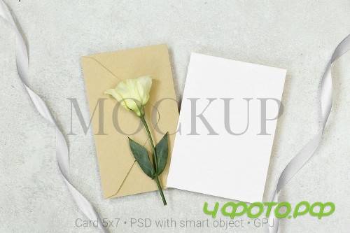 Mockup card with envelope & FREE BONUS - 420989