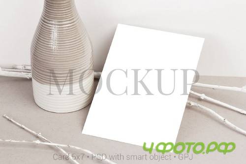 Card mockup with FREE BONUS - 424728