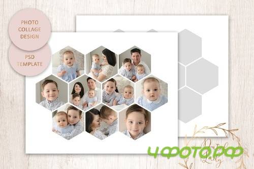 PSD Photo Collage Template #6 - 4421513