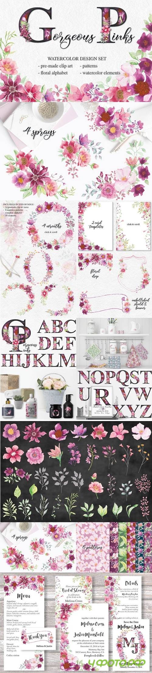 Gorgeous Pinks design set - 2362758 Gorgeous Pinks design set - 2362758