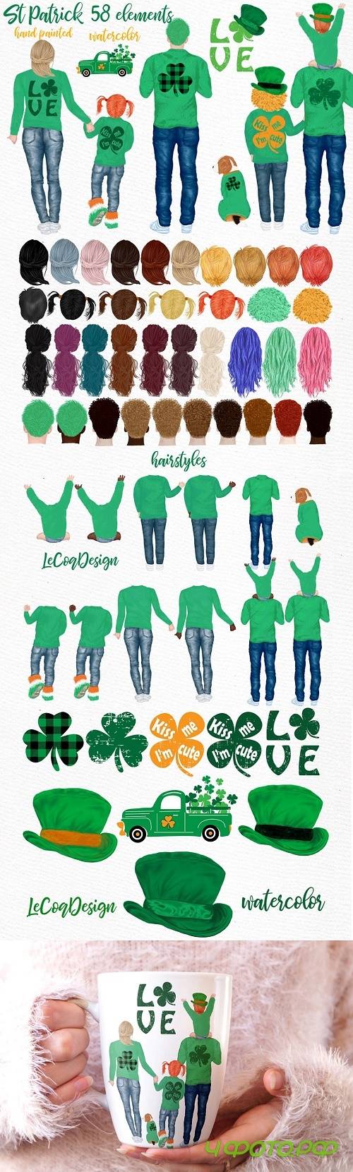 St Patricks Day Clipart,Irish Family - 4487679 St Patricks Day Clipart,Irish Family - 4487679