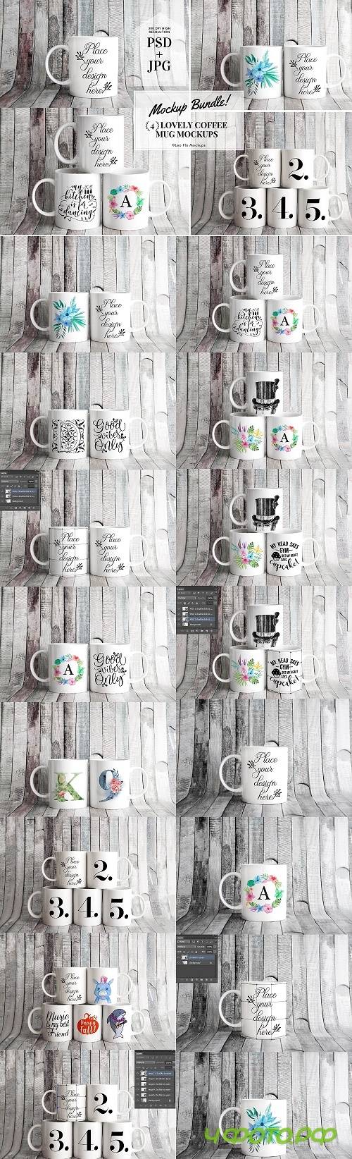 Bundle PSD Sublimation Mug Mockup - 4389075 Bundle PSD Sublimation Mug Mockup - 4389075