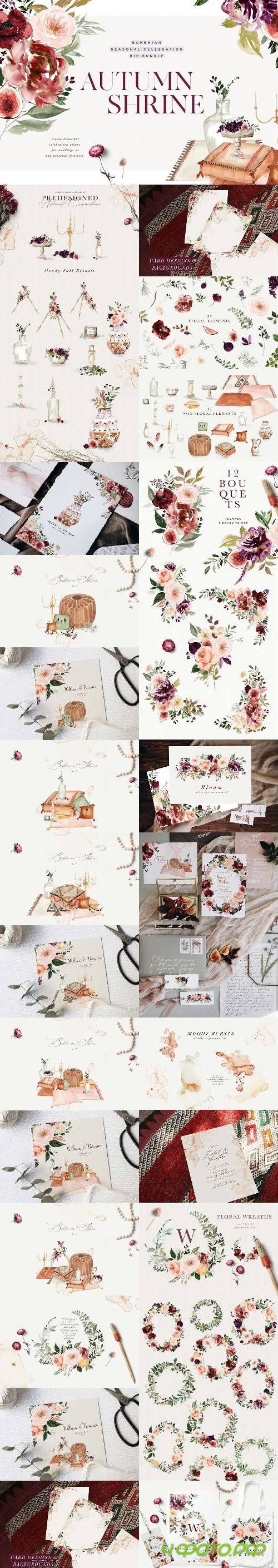 Autumn Shrine - Bohemian Seasonal - 4039786